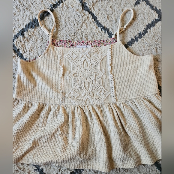 Anthropologie Reath & Wren Embroidered Tank Medium - Picture 1 of 5